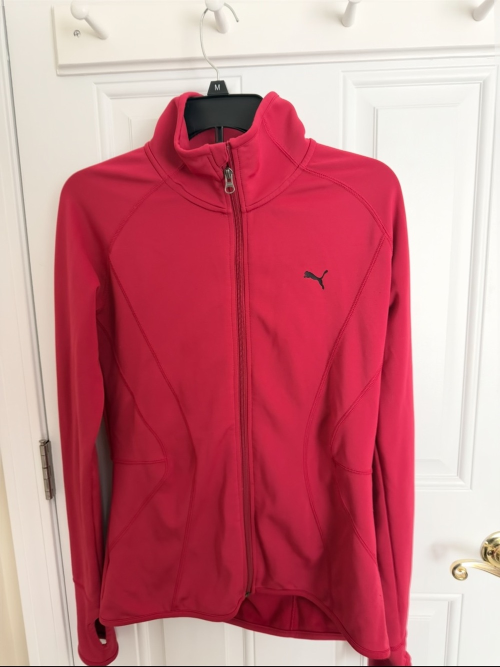 Puma Women's Hot Pink Full-Zip Athletic Jacket